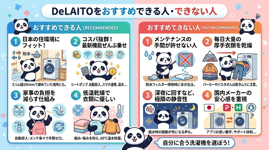 DeLAITOをおすすめできる人・できない人